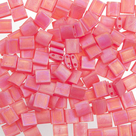 1101-7706-7.2GR - Bille de Verre Perle de Rocaille Tila 5MM Miyuki Rouge Orange Transparent Mat AB 2 Trous Japon TL140FR 1101-7706-7.2GR,Billes,Verre,Tila,Bille,Perle de Rocaille,Verre,Verre,5mm,Carré,Tila,Rouge,Red Orange,Transparent,Mat,montreal, quebec, canada, beads, wholesale