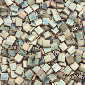 1101-7721-7.2GR - Bille de Verre Perle de Rocaille Tila 5MM Miyuki Kaki Irisé Métallique Mat 2 Trous Japon TL2035 1101-7721-7.2GR,Billes,Verre,Tila,Bille,Perle de Rocaille,Verre,Verre,5mm,Carré,Tila,Beige,Kaki,Irisé,Métallique,montreal, quebec, canada, beads, wholesale