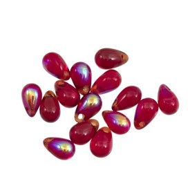 1102-4710-16 - Bille de Verre Gouttelette 4X6MM Grenat AB 200pcs République Tcheque 1102-4710-16,Billes,Verre,Gouttelettes,Bille,Verre,Verre,4X6MM,Goutte,Goutellette,Rouge,Grenat,AB,République Tcheque,200pcs,montreal, quebec, canada, beads, wholesale