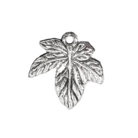 *DB-1106-9128 - Pendentif de Plastique Feuille 21X22MM Argent Antique 1 Boîte (App. 55pcs) *DB-1106-9128,Pendentifs,En lots uniques,Pendentif,Plastique,Plastique,21X22MM,Feuille,Argent,Antique,Chine,Dollar Bead,1 Boîte,(App. 55pcs),montreal, quebec, canada, beads, wholesale
