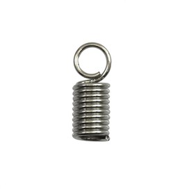 1703-0298-BN - Métal Connecteur Ressort Nickel Noir 2.5MM 100pcs 1703-0298-BN,Accessoires de finition,Connecteurs,Tubes à écraser,Métal,Spring cord connector,2.5mm,Noir,Nickel Noir,100pcs,Chine,montreal, quebec, canada, beads, wholesale