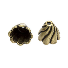 1717-0104-OXBR - Cône de Métal Ondulé 12X13MM Laiton Antique 20pcs 1717-0104-OXBR,Accessoires de finition,Cônes,Cône,Métal,Métal,12X13MM,Ondulé,Jaune,Laiton,Antique,Chine,20pcs,montreal, quebec, canada, beads, wholesale
