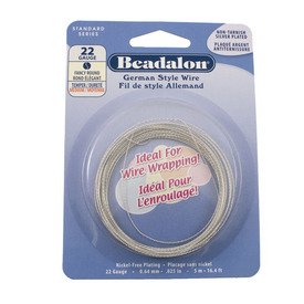 180B-522 - Beadalon Copper Wire Round Fancy 22 Gauge Silver 5m USA 180B-522,Beadalon,Copper,Wire,Round Fancy,22 Gauge,Silver,5m,USA,Beadalon,Non-Tarnish Wire,montreal, quebec, canada, beads, wholesale