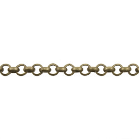 2601-0490-OXBR - Chaîne Rolo Jaseron Métal Fer 3.8mm Laiton Antique Rouleau de 15m 2601-0490-OXBR,Chaînes,Autres métaux,Rouleau de 15m,Métal,Rolo,Chaîne,Iron,3.8mm,Laiton Antique,Rouleau de 15m,Chine,montreal, quebec, canada, beads, wholesale